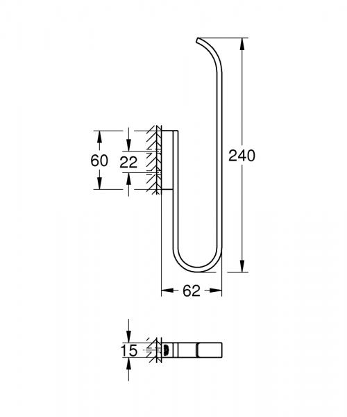Grohe Selection reserve toiletrulleholder - B&oslash;rstet warm sunset