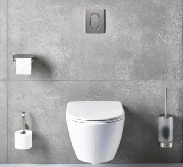 Grohe Selection toiletb&oslash;rste til v&aelig;g - Poleret cool sunrise