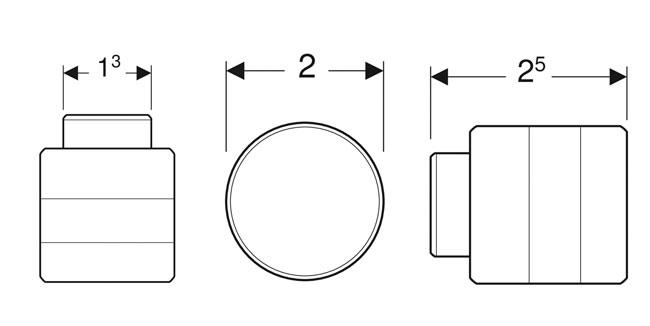 If&ouml; knopgreb m/riflet overflade - Sort