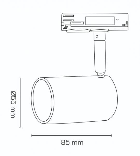 Scan Products Mita 1F spot &Oslash;55 2700/3000K - Hvid
