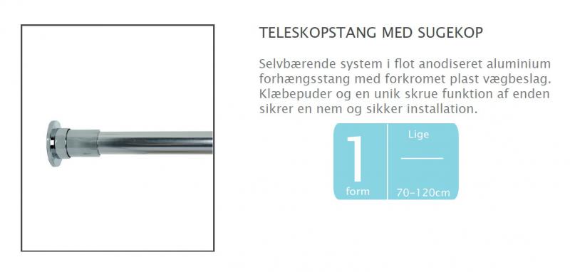 Hefe Teleskopstang med sugekop Hefe Teleskopstang med sugekop