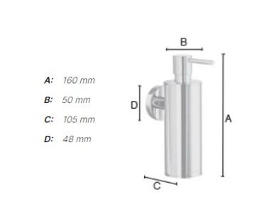 Smedbo Home s&aelig;bedispenser - Mat sort