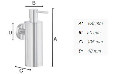 Smedbo Home s&aelig;bedispenser - Krom