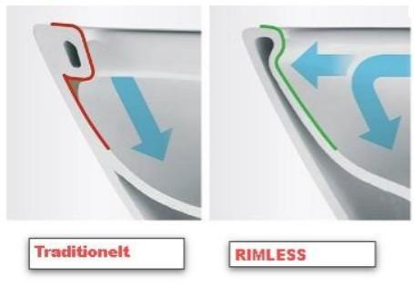 Duravit D-Code RIMless toiletpakke inkl. s&aelig;de m/softclose, cisterne og krom betjening
