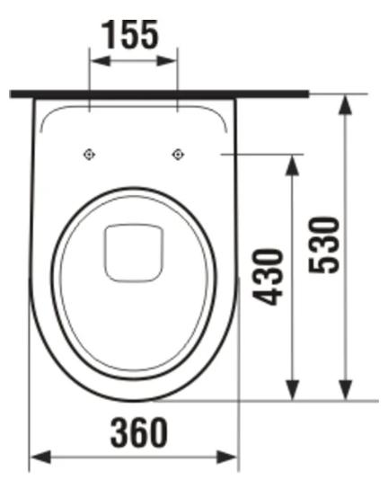 Laufen Lyra+ v&aelig;gh&aelig;ngt toilet