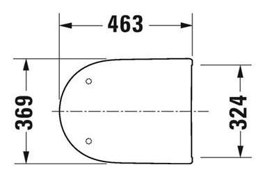 Duravit Collection One toilets&aelig;de m/softclose