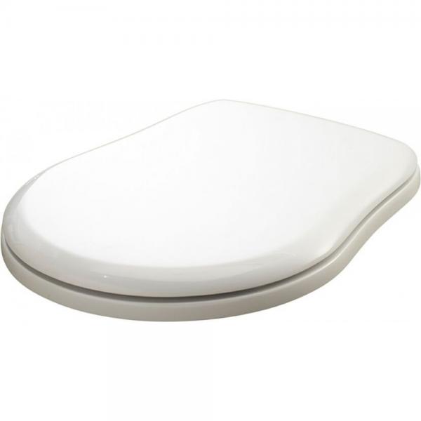 Lavabo Retro toilets&aelig;de - Blank hvid/krom beslag