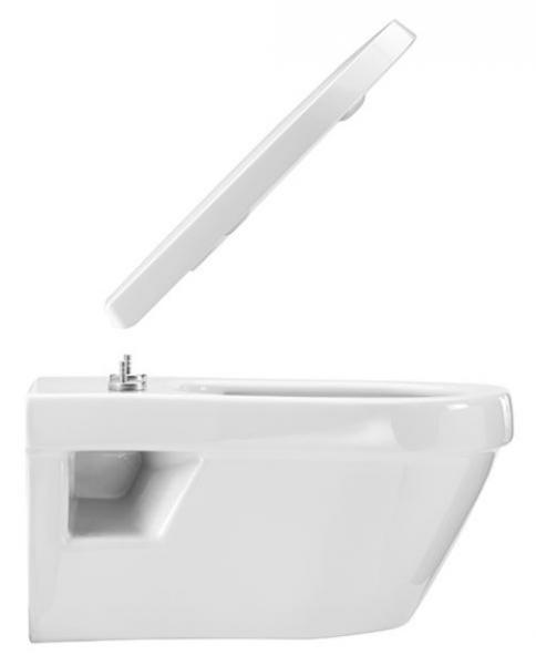 Pressalit Comfort D2 Toilets&aelig;de m/Soft close og Lift-off - Hvid