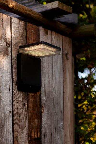 Lutec Moze Solar udend&oslash;rslampe m/solceller - Sort