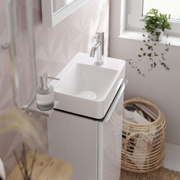 hansgrohe Tecturis S h&aring;ndvaskarmatur 80 m/Coolstart, EcoSmart+ og l&oslash;ft-op bundventil - Krom