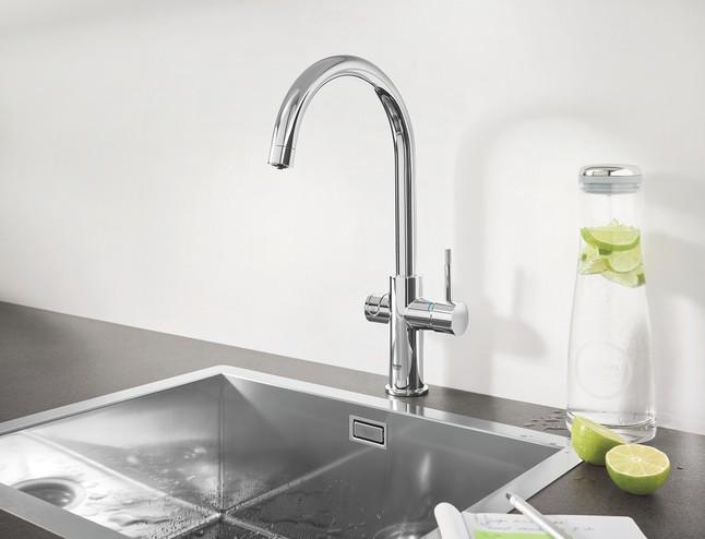 Grohe Blue Professional køkkenbatteri m/C-tud - Krom Grohe Blue Professional køkkenbatteri m/C-tud - Krom