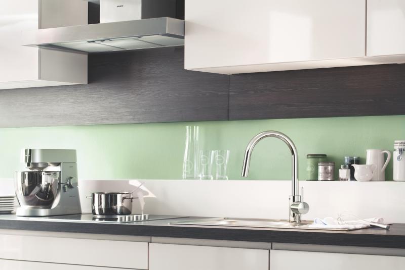 Grohe NEW Eurosmart Cosmopolitan k&oslash;kkenarmatur m/udtr&aelig;k  - Krom