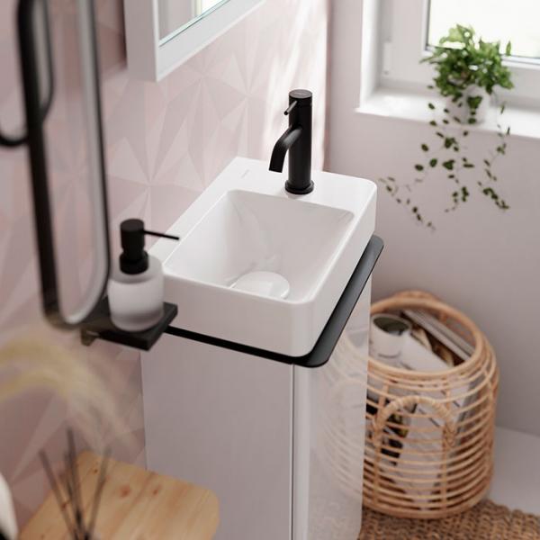 hansgrohe Pulsify S Puro & Tecturis komplet pakke til badev&aelig;relset - Mat sort