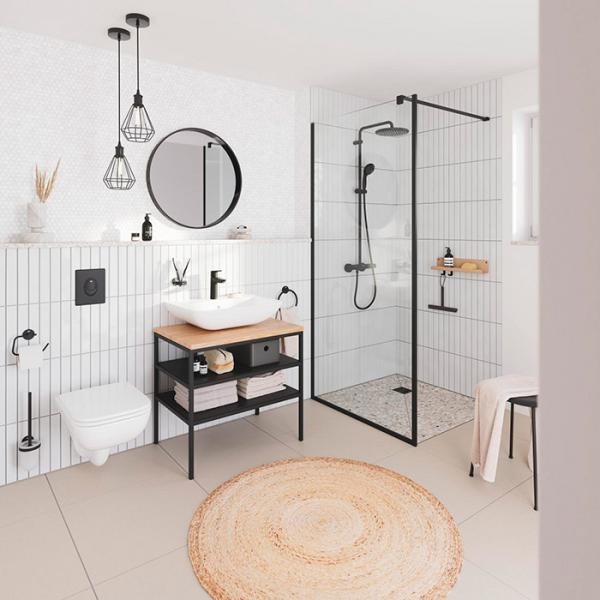 Grohe Vitalio Start System 250 komplet brusesystem - Mat sort Grohe Vitalio Start System 250 komplet brusesystem - Mat sort