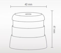 Cavius optisk r&oslash;galarm med 5 &aring;rs batterilevetid