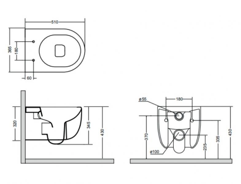 Lavabo Glomp rimless toiletpakke inkl. sæde m/soft-close, cisterne og mat sort betjening Lavabo Glomp rimless toiletpakke inkl. sæde m/soft-close, cisterne og mat sort betjening