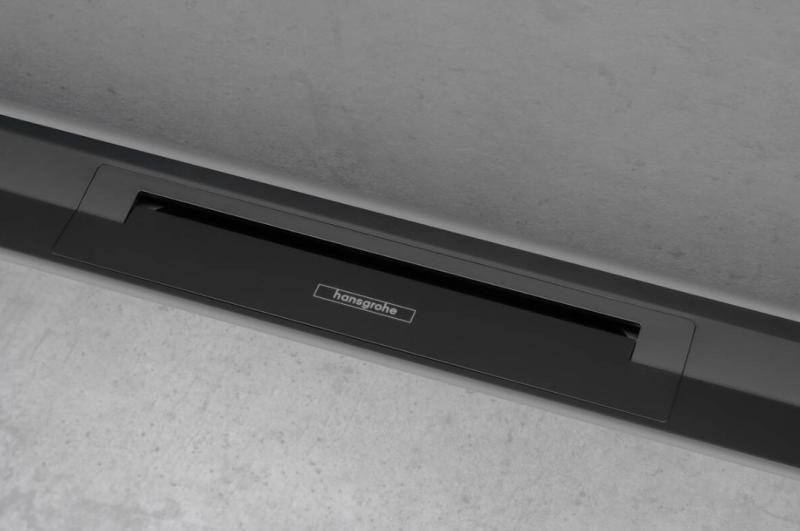 Hansgrohe RainDrain Flex afl&oslash;b (kan afkortes) t/bagv&aelig;g - 70 - Mat sort