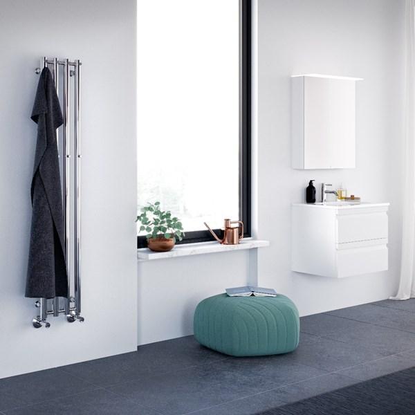 Str&oslash;mberg Regus h&aring;ndkl&aelig;det&oslash;rrer - 26,6x150 cm - Hvid