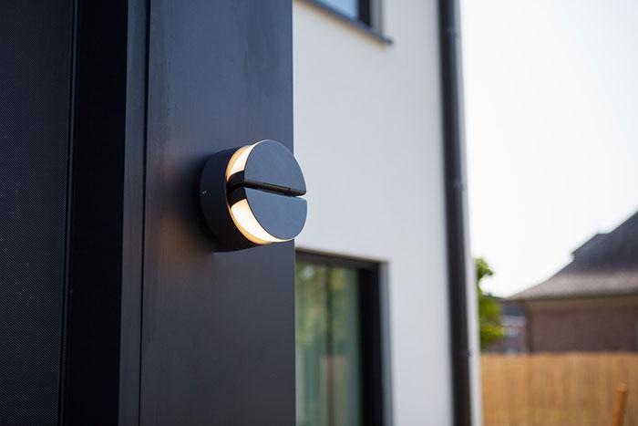 Lutec Architectural Eklips udendørs væglampe Lutec Architectural Eklips udendørs væglampe