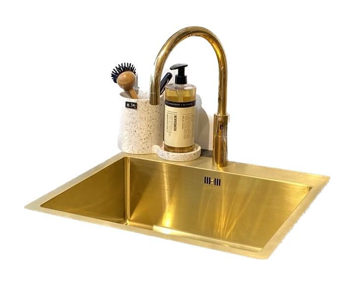 Lavabo Kubus 540 Soft k&oslash;kkenvask - Messing PVD