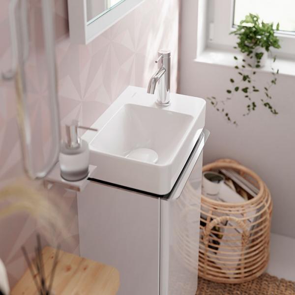 hansgrohe Tecturis S h&aring;ndvaskarmatur 80 m/CoolStart og EcoSmart+ u/bundventil - Krom