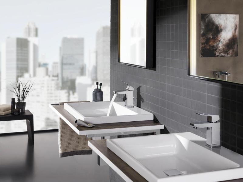 Grohe Essence New M h&aring;ndvaskarmatur m/bundventil - B&oslash;rstet cool sunrise