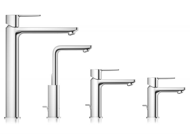 Grohe Lineare New L h&aring;ndvaskarmatur m/svingtud - Krom