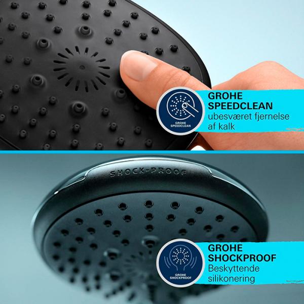 Grohe Vitalio Comfort 110 h&aring;ndbruser m/2 sprays og Water Saving