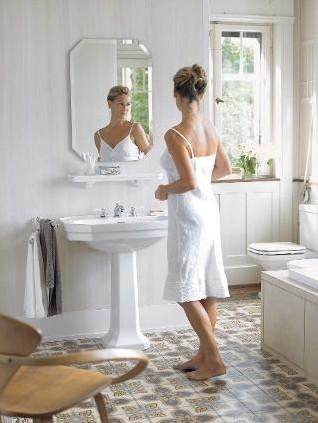 Duravit 1930 hylde i porcelæn 450mm Duravit 1930 hylde i porcelæn 450mm