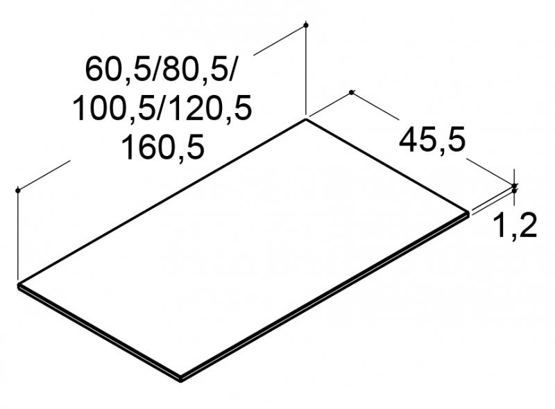 Dansani Silestone bordplade 160 cm - Eternal Statuario Dansani Silestone bordplade 160 cm - Eternal Statuario