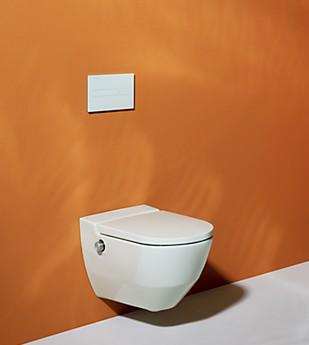 Laufen Navia RIMless dusch toiletpakke inkl. sæde m/soft-close og SLX-cisterne Laufen Navia RIMless dusch toiletpakke inkl. sæde m/soft-close og SLX-cisterne