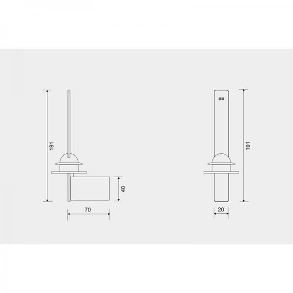 Unidrain ReFrame reserve toiletpapirholder - Messing Unidrain ReFrame reserve toiletpapirholder - Messing
