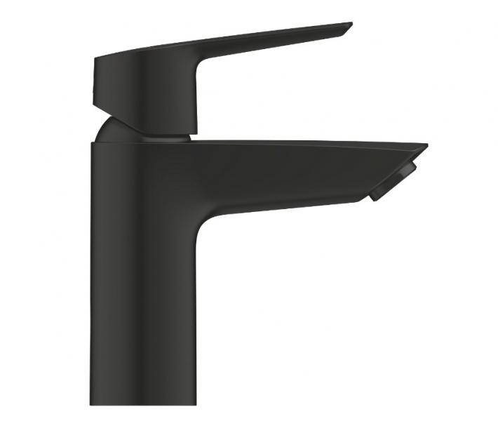 Grohe Start S h&aring;ndvaskarmatur m/koldstart og push open bundventil - Mat sort