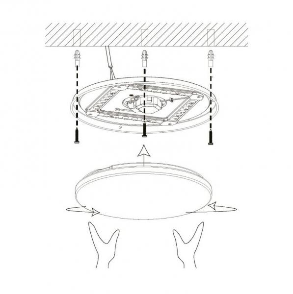 Eglo Pogliola v&aelig;g- og loftslampe