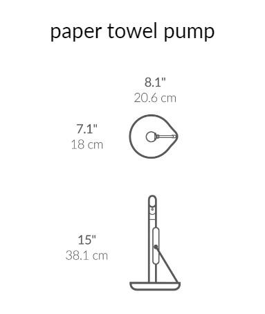 Simplehuman køkkenrulleholder m/spray - Sort Simplehuman køkkenrulleholder m/spray - Sort